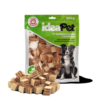 2+3 ideaPet Sandwich kostki z królikiem 500g