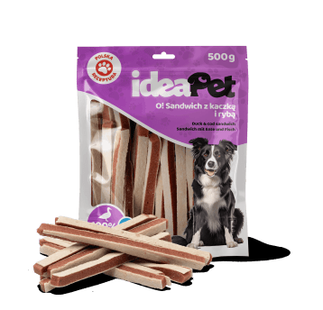 2+3 ideaPet Sandwich z kaczką i rybą 500g