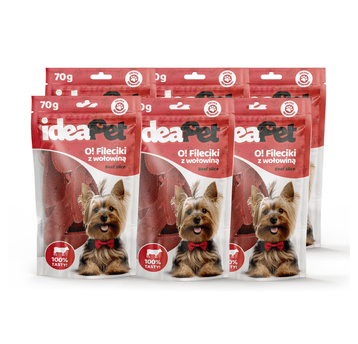2+4 ideaPet O! Fileciki z wołowiną 70g