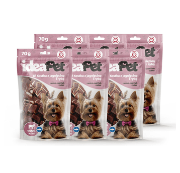 2+4 ideaPet O! Kostka z jagnięciną i rybą 70g