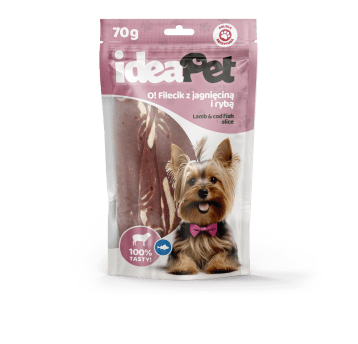 3+2 ideaPet O! Filecik z jagnięciną i rybą 70g