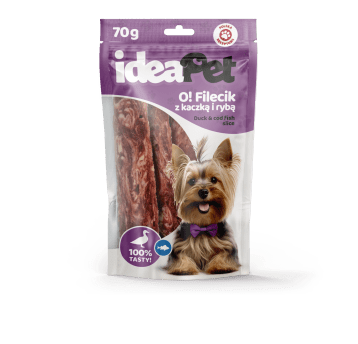 3+2 ideaPet O! Filecik z kaczką i rybą 70g