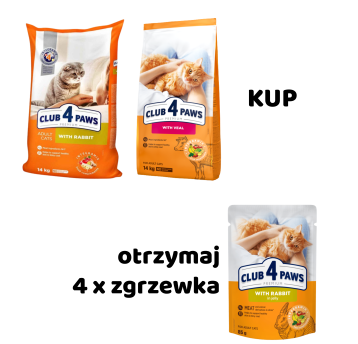 C4P KOT królik 14kg., cielęcina 14kg + KG01-2510