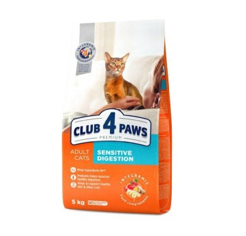 CLUB 4 PAWS Premium Kot karma sucha "Sensitive digestion"- z kurczakiem 14kg/1