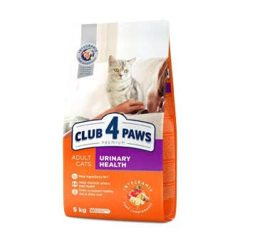 CLUB 4 PAWS Premium Kot karma sucha "Urianary health"- z kurczakiem 14kg/1