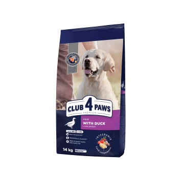 CLUB 4 PAWS Premium Pies karma dla dużych ras sucha- kaczka 14kg/1
