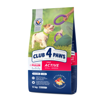 CLUB 4 PAWS Premium Pies karma dla małych ras sucha- Active 5kg/1