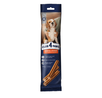 CLUB 4 PAWS Premium przysmak pies średni- dental stick 77g/22
