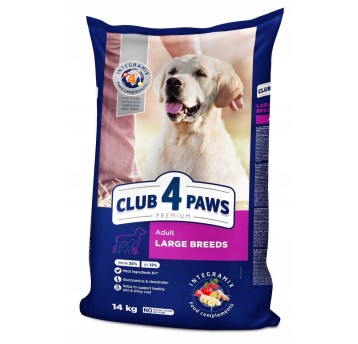 CLUB 4 PAWS Premium sucha karma dla psów dużych ras – Kurczak, 14 kg