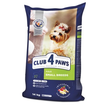 CLUB 4 PAWS Premium sucha karma dla psów małych ras – Kurczak, 14kg