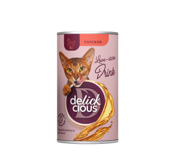 Delickcious Uzupełniająca karma dla kotów - Napój z kurczakiem 140g/12