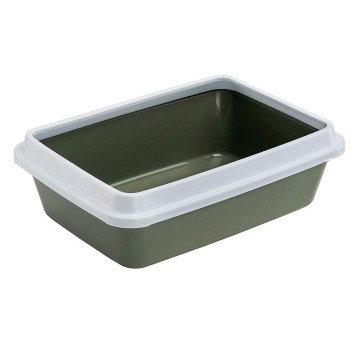 Ferplast Dodo kuweta dla kota z obramowaniem 42x31x13cm khaki