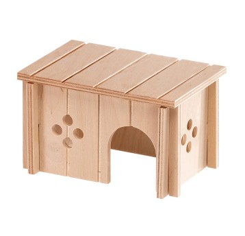 Ferplast Drewniany domek dla chomików SIN 4642 14,5 × 9,5 × wys. 8,5 cm