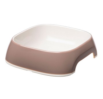 Ferplast Plastikowa miska Glam M dla psów brązowa 0,75L