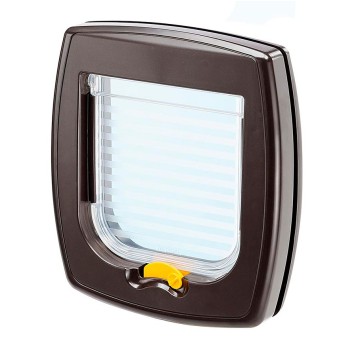 Ferplast Swing 1 drzwiczki brązowe wymiary całkowite: 21,5 × 5 × 24 cm
