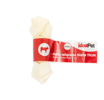 Gryzak dla psa - Kość wiązana biała 11 cm