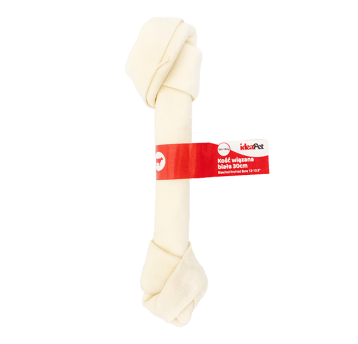Gryzak dla psa - Kość wiązana biała 30 cm