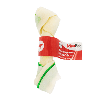 Gryzak dla psa - Kość wiązana zielona 16 cm