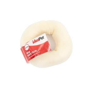 Gryzak dla psa - Ring premium biały 11 cm