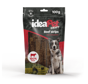 ideaPet Craft - Beef Strips 100g