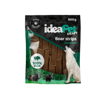 ideaPet Craft - Boar Strips 500g