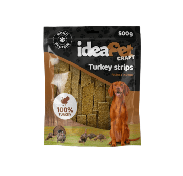 ideaPet Craft - Turkey Strips 500g