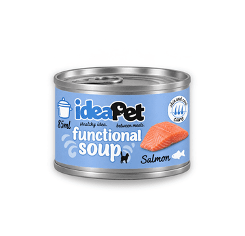 IdeaPet Funkcyjna zupka dla kota Skin & Coat z łososiem 85 ml