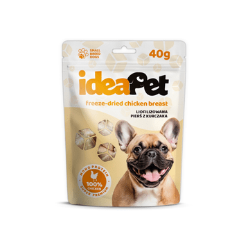 IdeaPet Liofilizowane pierś z kurczaka 40g/12