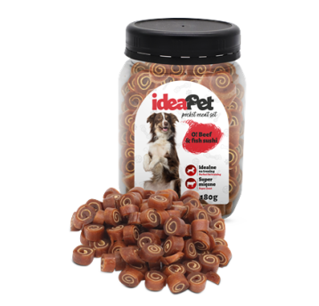 ideaPet Pocket Beef & fish sushi 180g/20