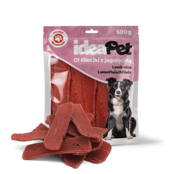 ideaPet Przysmak dla psa - Fileciki z jagnięciną 500g