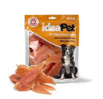 ideaPet Przysmak dla psa - Filet z kurczaka 500g