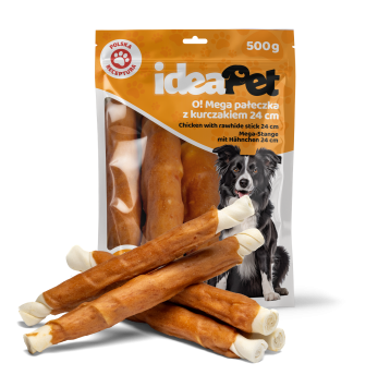 ideaPet Przysmak dla psa - Mega pałka z kurczakiem 500g