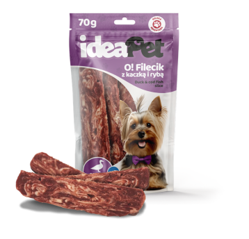 ideaPet Przysmak dla psa - O! Filecik z kaczką i rybą 70g