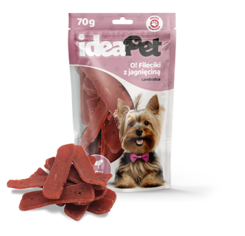 ideaPet Przysmak dla psa - O! Fileciki z jagnięciną 70g