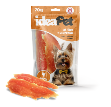 ideaPet Przysmak dla psa - O! Filet z kurczaka 70g