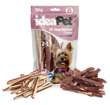 ideaPet Przysmak dla psa - O! Jagnięcina i ryba mix 70g
