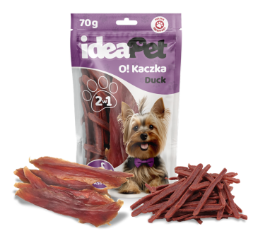 ideaPet Przysmak dla psa - O! Kaczka mix 70g
