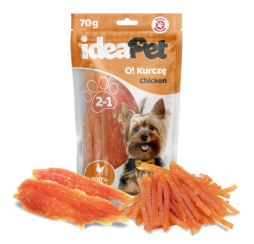 ideaPet Przysmak dla psa - O! Kurczę mix 70g