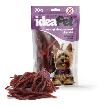 ideaPet Przysmak dla psa - O! Miękkie spaghetti z kaczki 70g