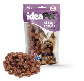 ideaPet Przysmak dla psa - O! Sushi z kaczką 70g
