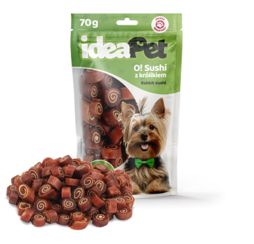 ideaPet Przysmak dla psa - O! Sushi z królikiem 70g