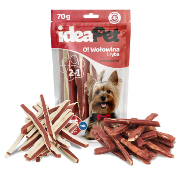 ideaPet Przysmak dla psa - O! Wołowina i ryba mix 70g
