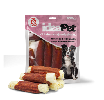 ideaPet Przysmak dla psa - Pałeczka z jagnięciną XL 500g