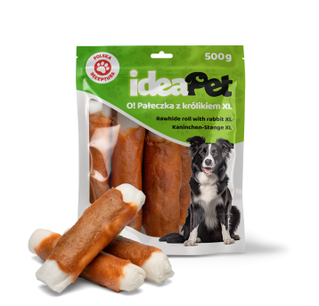 ideaPet Przysmak dla psa - Pałeczka z królikiem XL 500g