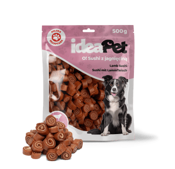 ideaPet Przysmak dla psa - Sushi z jagnięciną 500g