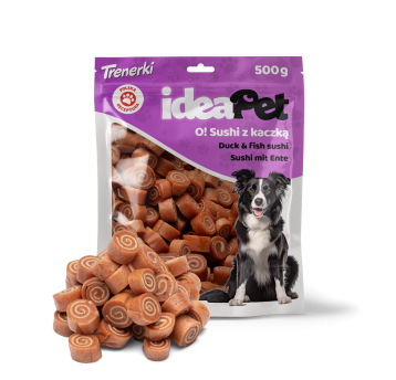 ideaPet Przysmak dla psa - Sushi z kaczką 500g