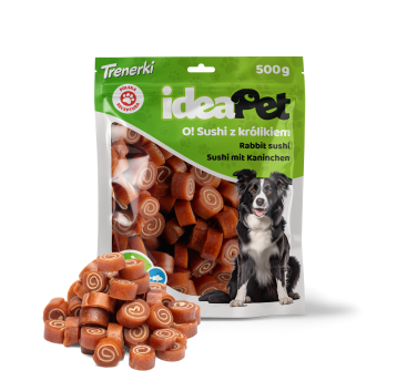 ideaPet Przysmak dla psa - Sushi z królikiem 500g