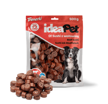 ideaPet Przysmak dla psa - Sushi z wołowiną 500g