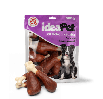 ideaPet Przysmak dla psa - Udko z kaczką 500g