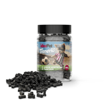 ideaPet przysmak Junior kosteczki ze żwaczem 190g